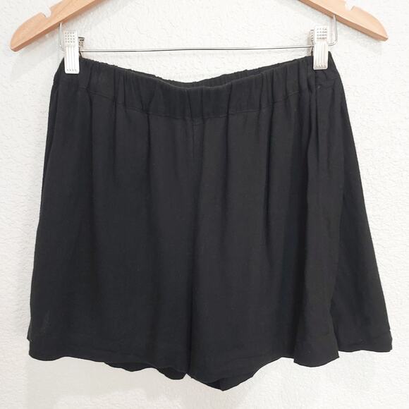 F. Muriel Black Skort Linen Blend - Picture 5 of 7